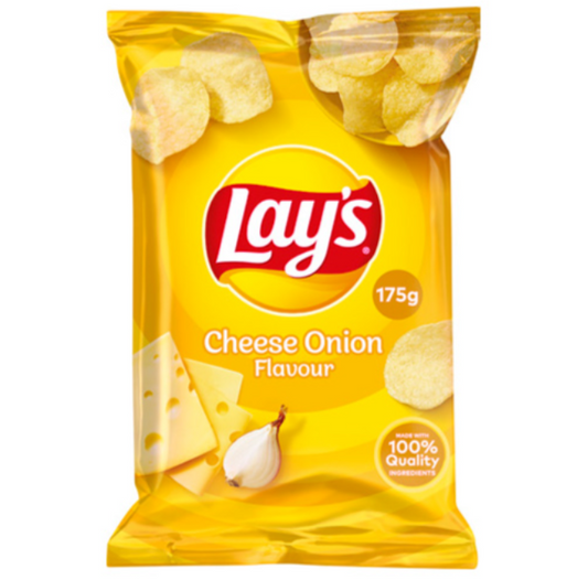 Lays Cheese Onion 175g(Bäst förre 17.05.2025)