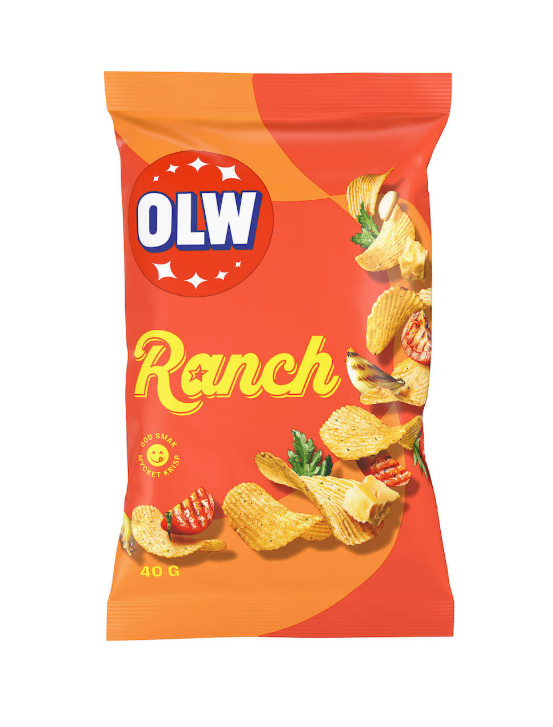 OLW Ranch Chips 40g(Bäst förre 19.05.2025)